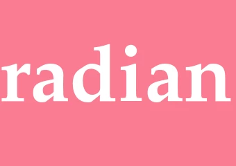 Synonym radian