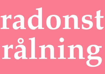 Synonym radonstrålning
