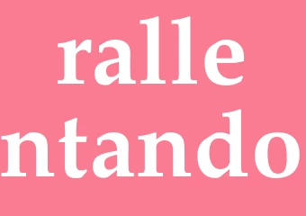 Synonym rallentando
