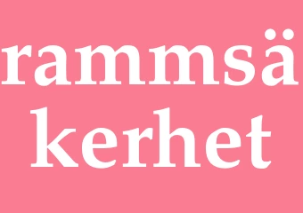Synonym rammsäkerhet