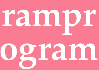 Synonym ramprogram