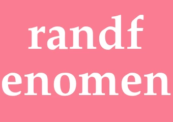 Synonym randfenomen