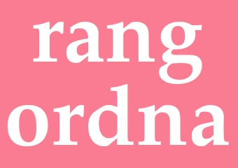 Synonym rangordna