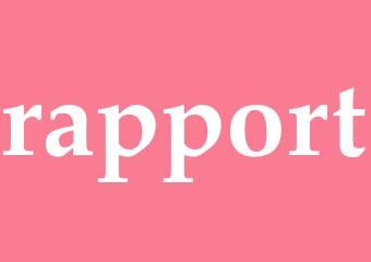 Synonym rapport