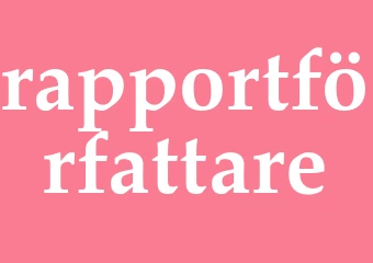 Synonym rapportförfattare