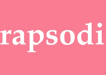 Synonym rapsodi