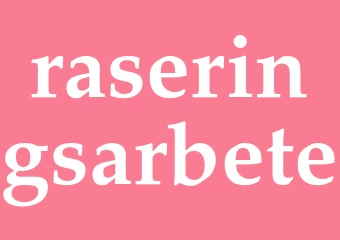 Synonym raseringsarbete