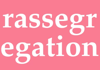 Synonym rassegregation
