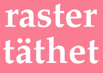 Synonym rastertäthet