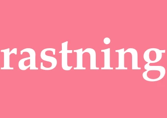 Synonym rastning