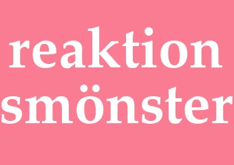 Synonym reaktionsmönster