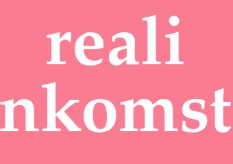 Synonym realinkomst