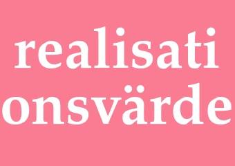 Synonym realisationsvärde