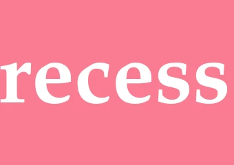 Synonym recess