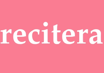 Synonym recitera