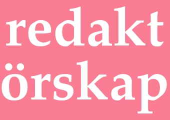 Synonym redaktörskap