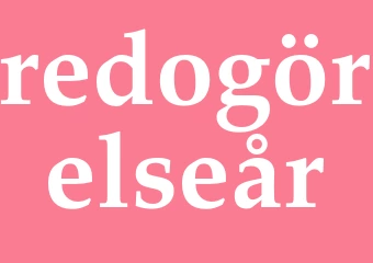 Synonym redogörelseår