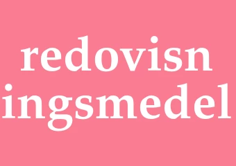Synonym redovisningsmedel