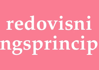 Synonym redovisningsprincip