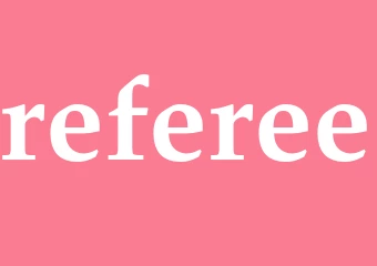 Synonym referee