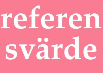 Synonym referensvärde