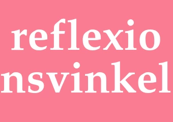Synonym reflexionsvinkel