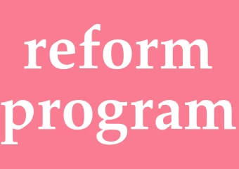 Synonym reformprogram