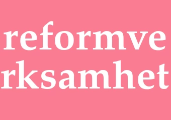 Synonym reformverksamhet