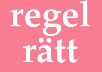 Synonym regelrätt