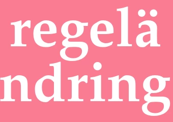 Synonym regeländring
