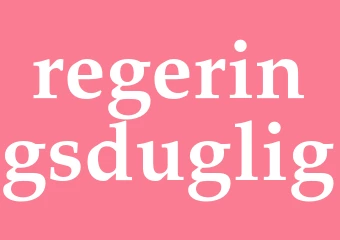 Synonym regeringsduglig