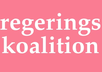 Synonym regeringskoalition