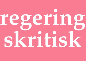 Synonym regeringskritisk