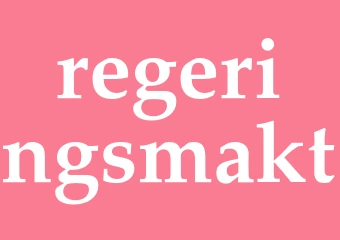 Synonym regeringsmakt
