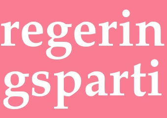 Synonym regeringsparti