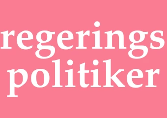 Synonym regeringspolitiker