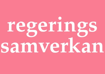 Synonym regeringssamverkan