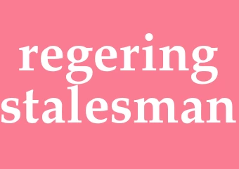 Synonym regeringstalesman