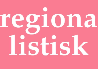 Synonym regionalistisk