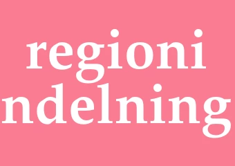 Synonym regionindelning
