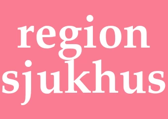 Synonym regionsjukhus