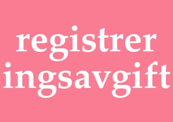 Synonym registreringsavgift