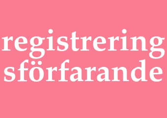 Synonym registreringsförfarande