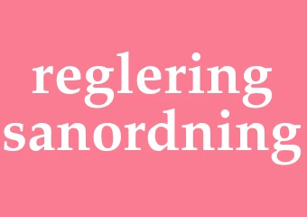 Synonym regleringsanordning