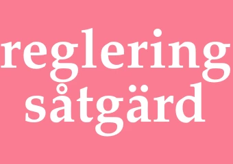 Synonym regleringsåtgärd