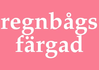 Synonym regnbågsfärgad