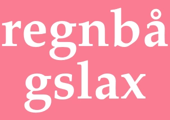 Synonym regnbågslax