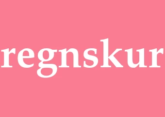 Synonym regnskur