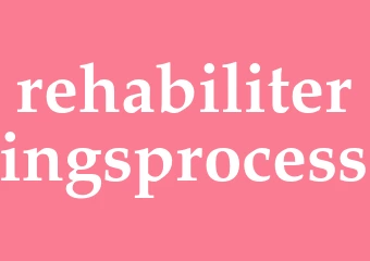Synonym rehabiliteringsprocess