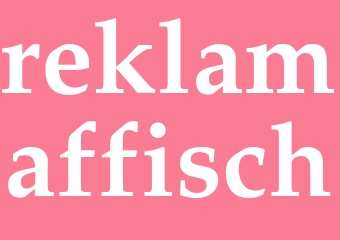 Synonym reklamaffisch